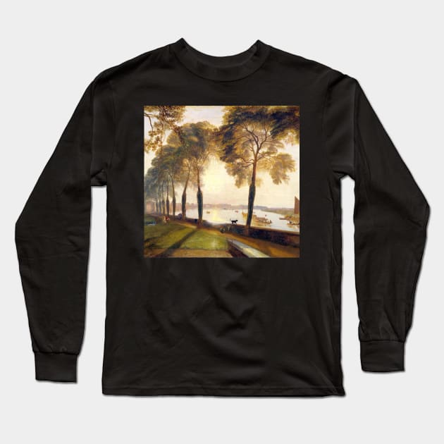 High Resolution William Turner Mortlake Terrace 1827 Long Sleeve T-Shirt by tiokvadrat